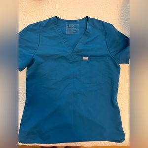 FIGS Alps Blue Caterina Medium Scrub top